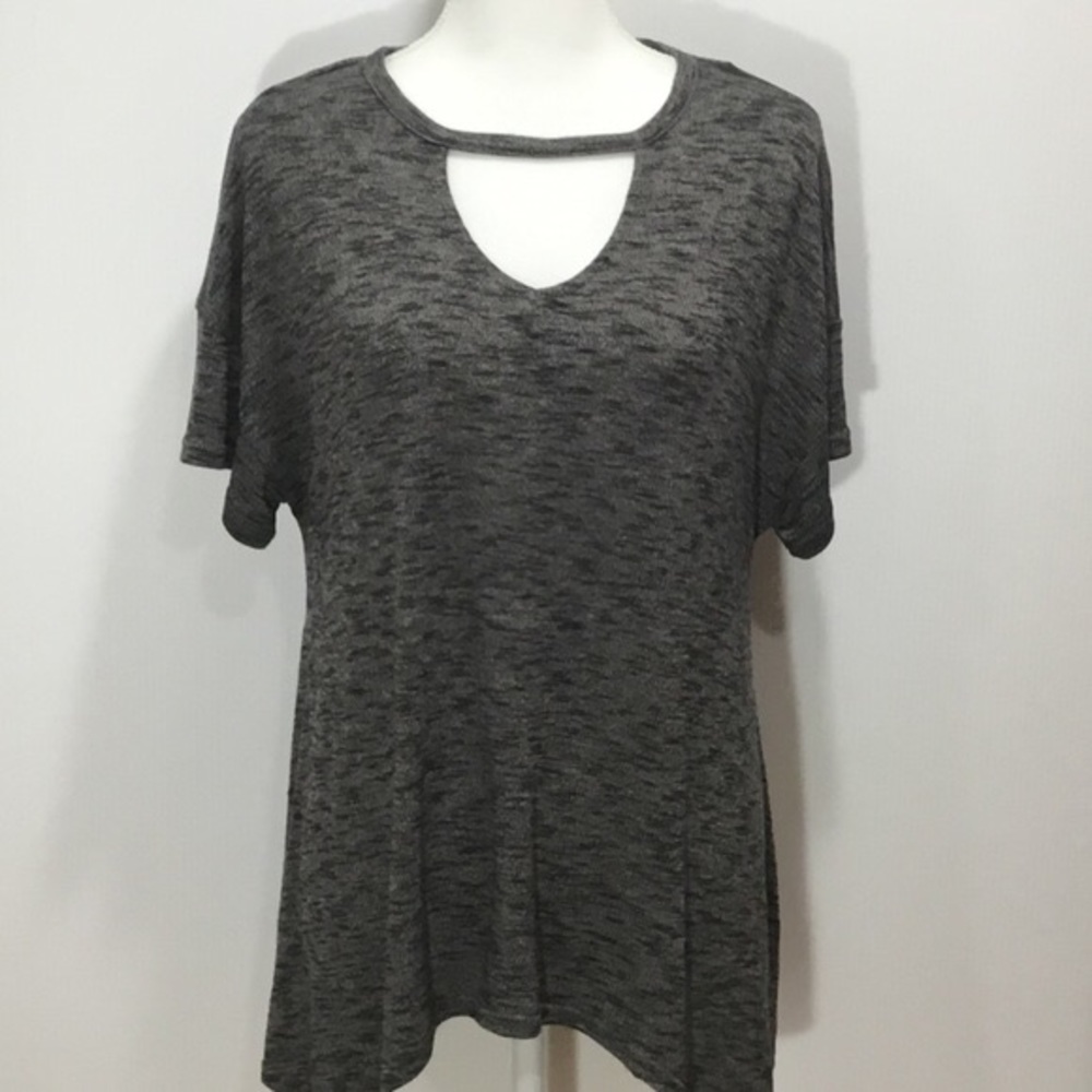 Juicy Couture Cut Out V-neck Knit Top